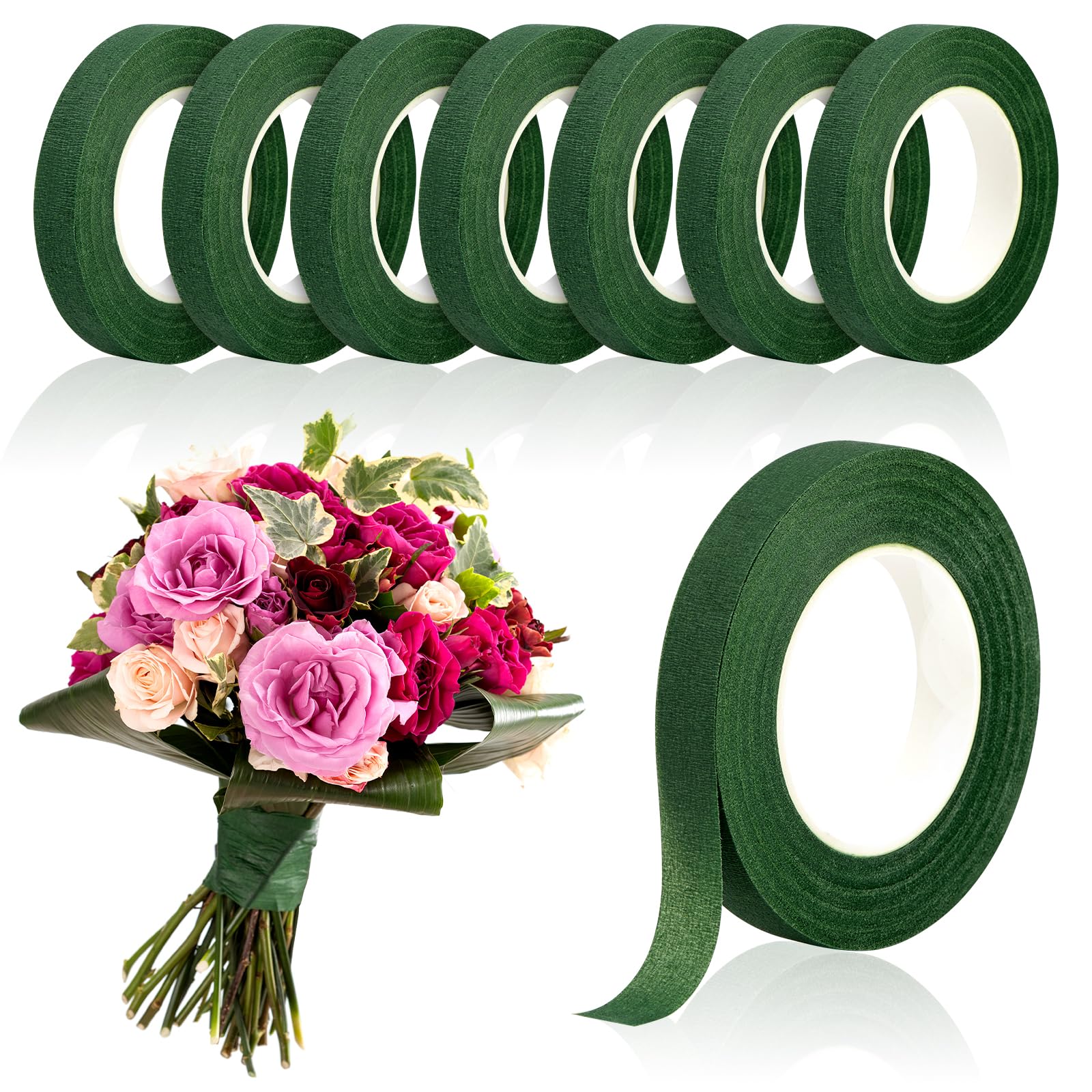 Wedding Supply Decor - 20 야드 그린 꽃다발 꽃 테이프