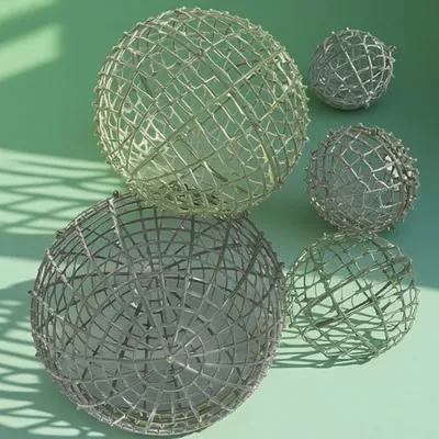 Wedding Supply Decor - 5Pcs 장식 꽃 공 프레임 잔디