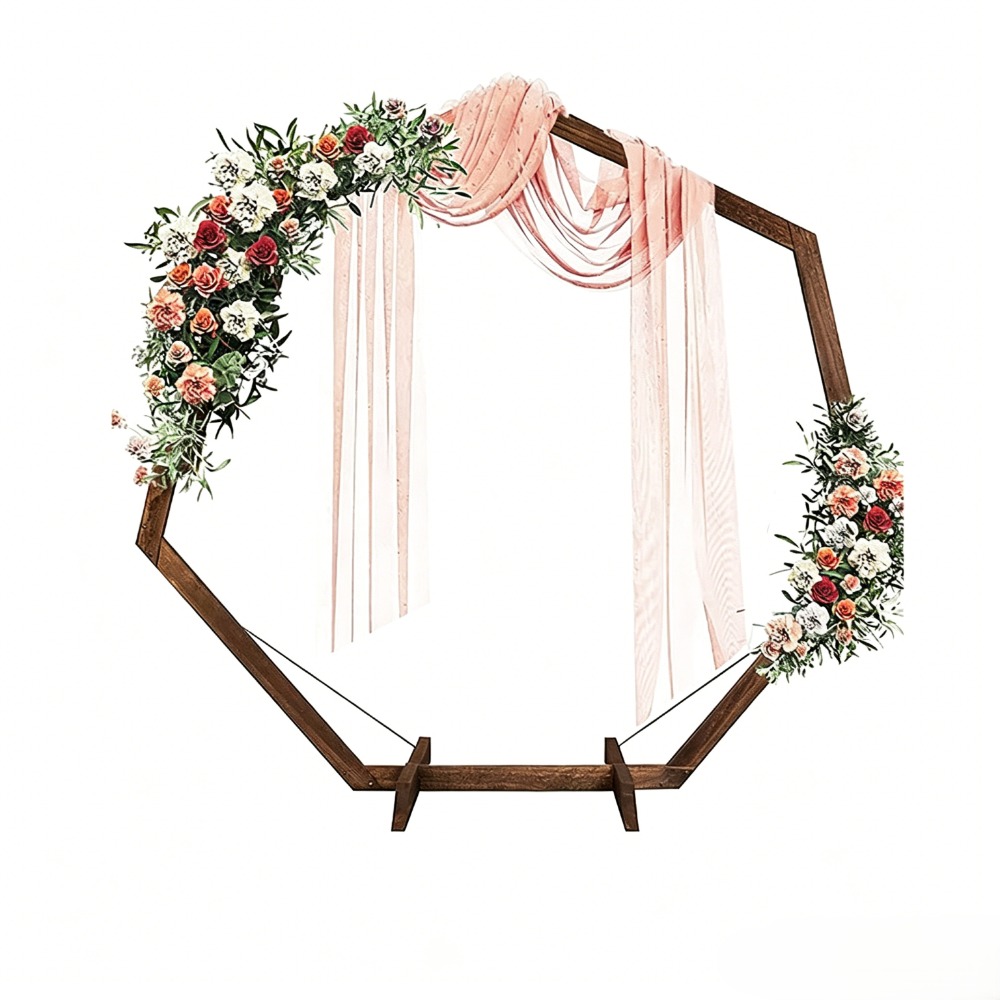 나무 웨딩 아치 프레임 방풍 다각형 웨딩 배경 지원 야 - Wedding Support 리뷰 및 가격