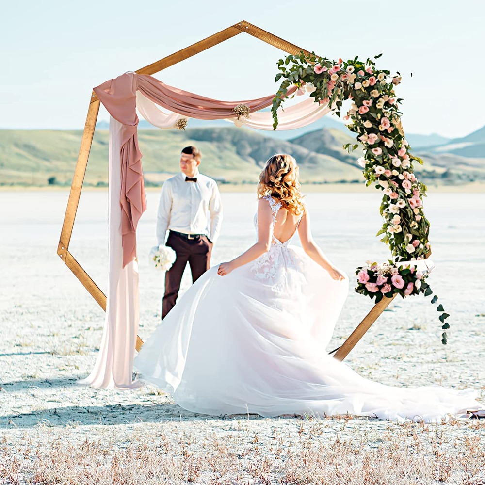 나무 웨딩 아치 프레임 방풍 다각형 웨딩 배경 지원 야 - Wedding Support 리뷰 및 가격