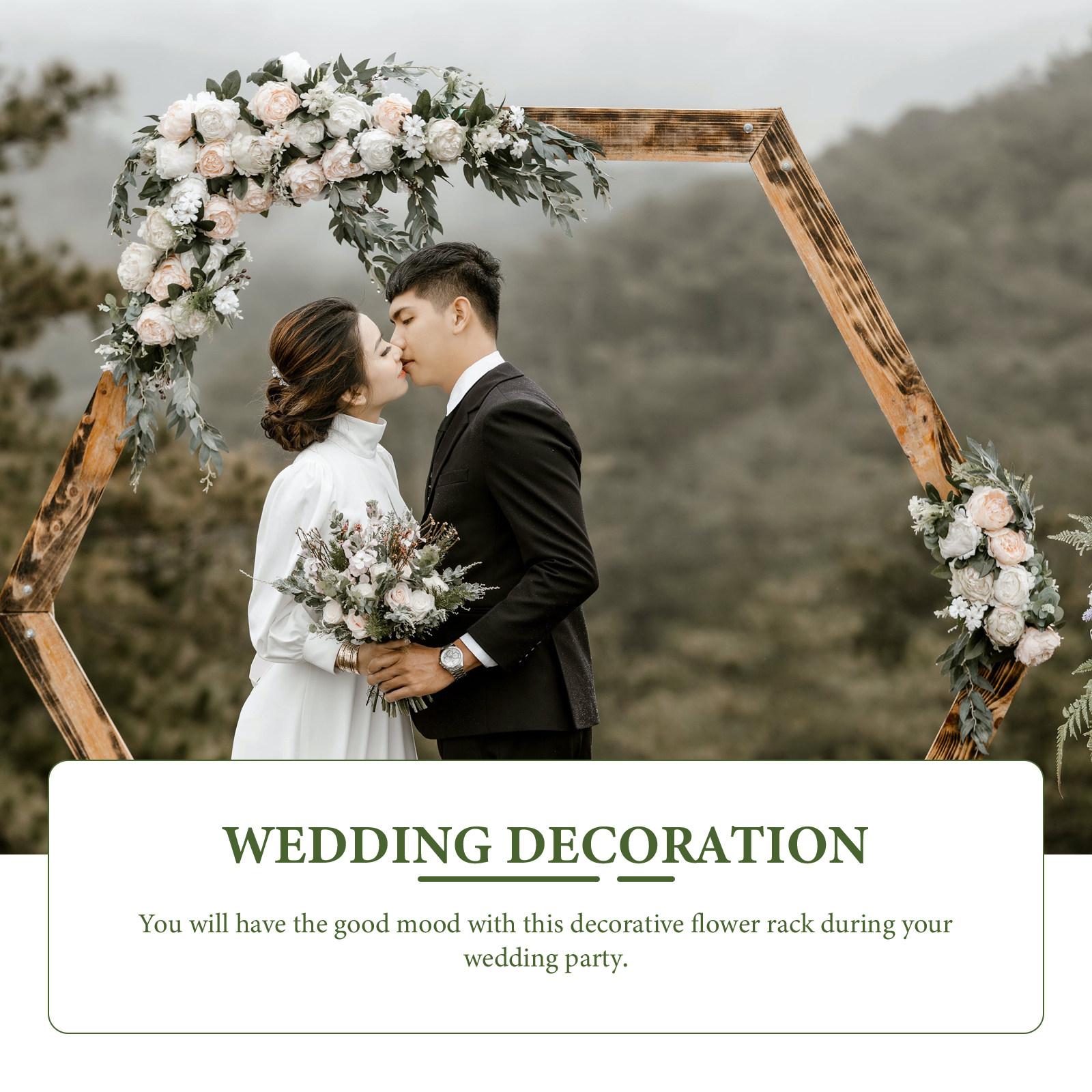 10Pcs 꽃 공 랙 DIY 웨딩 장식을위한 플라스틱  - Wedding Supply Decor 리뷰 및 가격