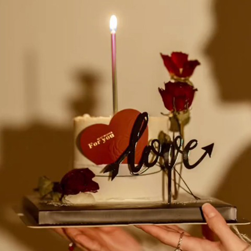 30/50 상자 그라디언트 색상 생일 촛불 케이크 베이 - Wedding Supply Decor 리뷰 및 가격