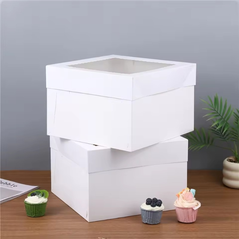 Yes2/4/6PCS 창문이 있는 일회용 흰색 케이크  - Wedding Supply Decor 리뷰 및 가격