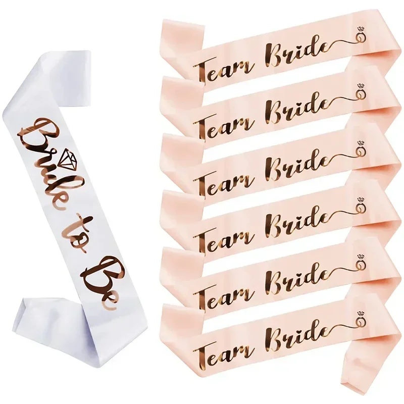 1세트 신부 새시 로즈골드 디자인 팀 브라이드 투 비  - Bride Tribe Sash 리뷰 및 가격