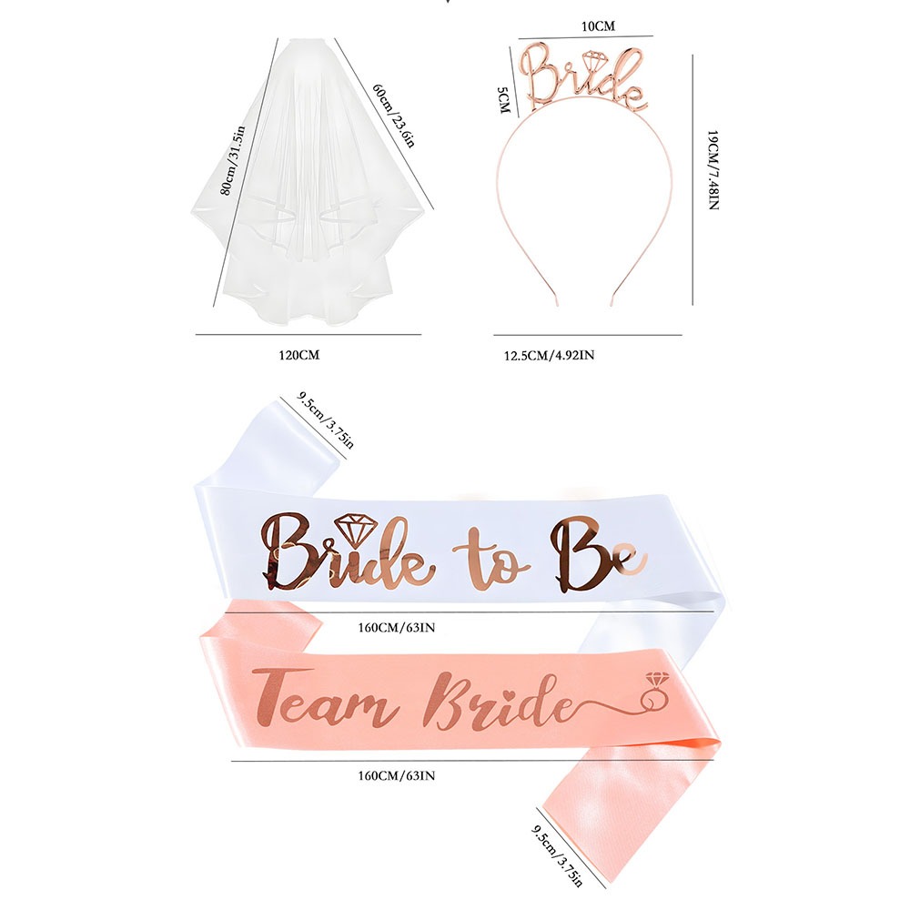 13종 신부 들러리 파티 용품 세트, 예비 신부와 신부 - Bride Tribe Sash 리뷰 및 가격