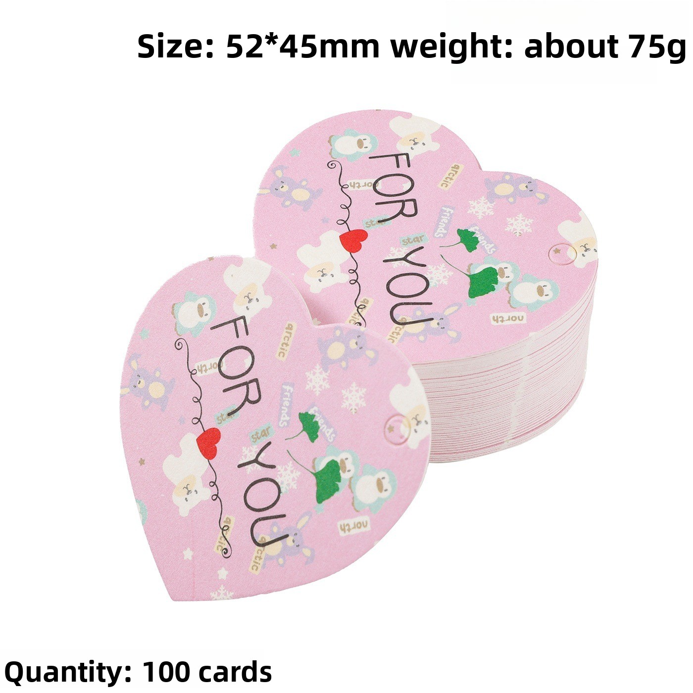 100개 감사 선물 태그 카드 하트 사랑 가방 행택 웨 - Wedding Supply Decor 리뷰 및 가격