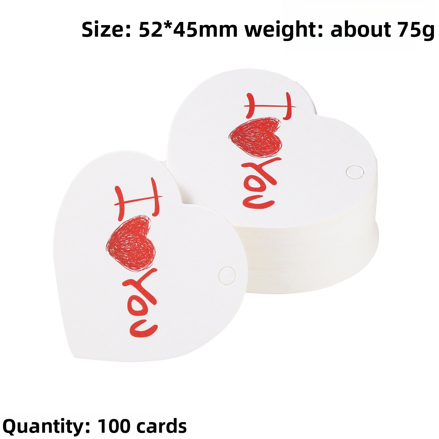 100개 감사 선물 태그 카드 하트 사랑 가방 행택 웨 - Wedding Supply Decor 리뷰 및 가격