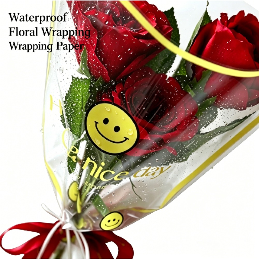 스마일리 멀티 플라워 꽃무늬 슬리브 DIY 선물 꽃다발 - Wedding Supply Decor 리뷰 및 가격