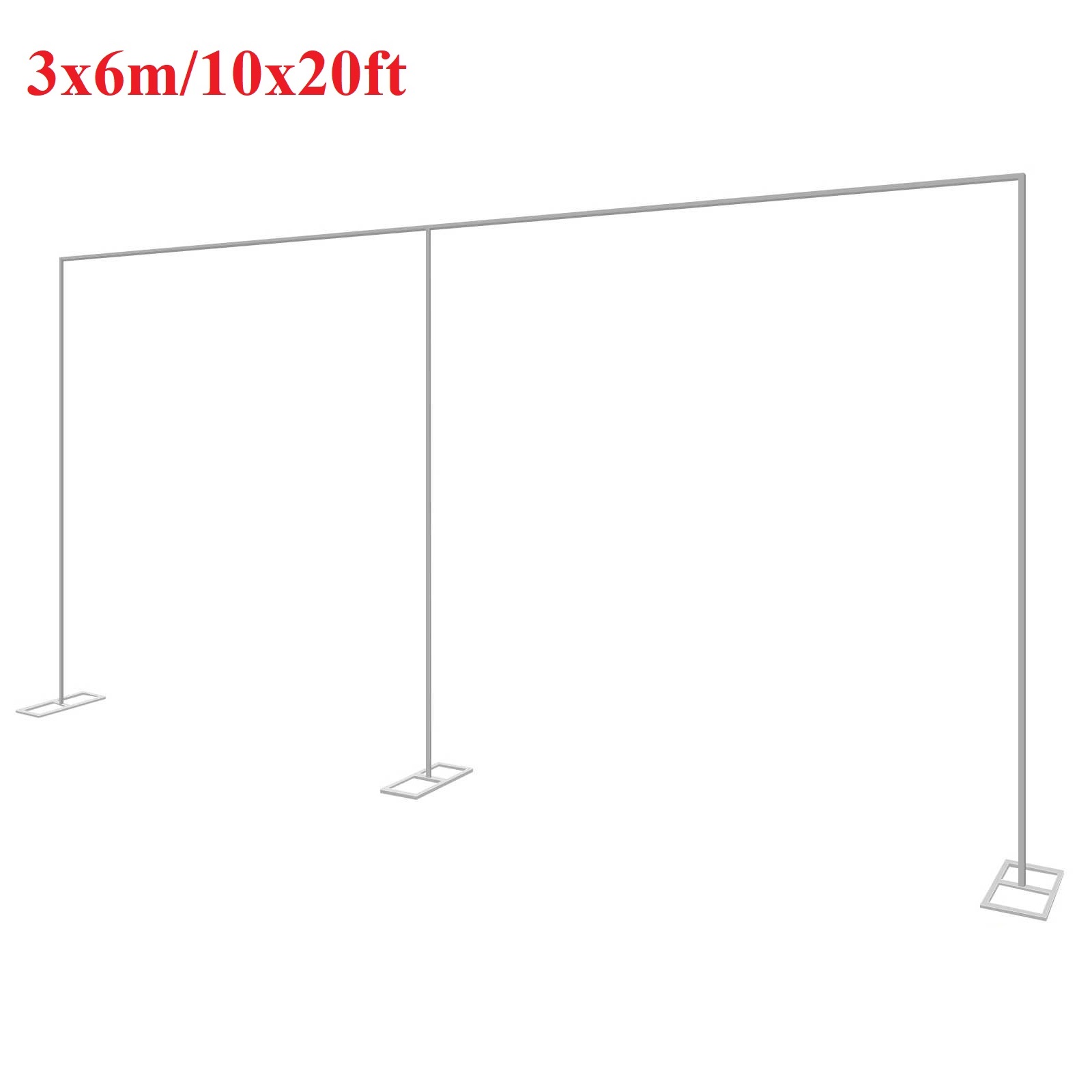 3x6m/10x20ft 금속 웨딩 아치 스탠드 헤비 듀 - Wedding Support 리뷰 및 가격