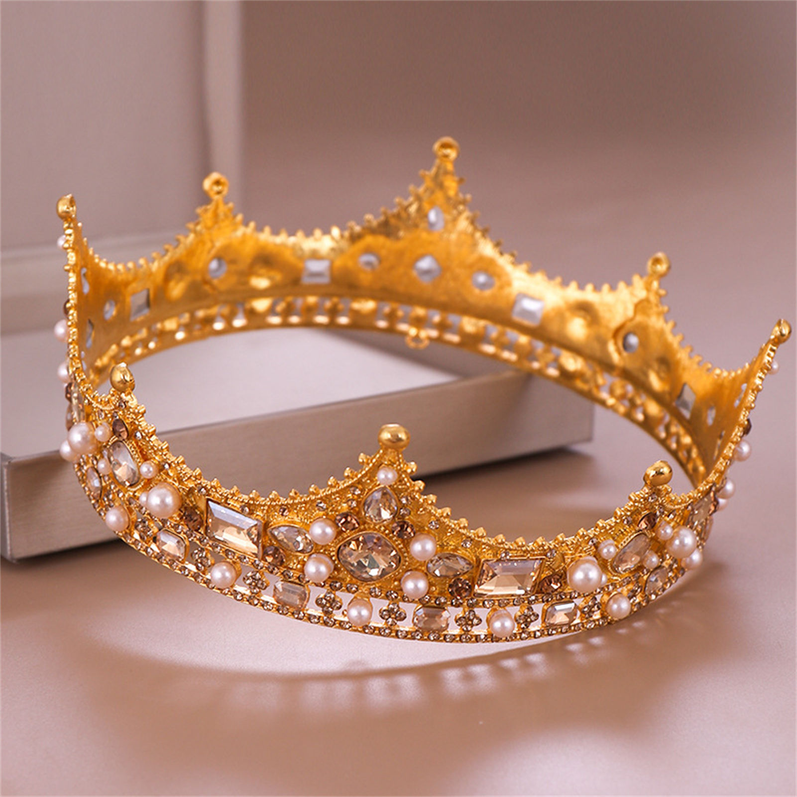 신부 왕관 라인스톤 티아라 바로크 헤어 액세서리 웨딩  - Wedding Supply Decor 리뷰 및 가격