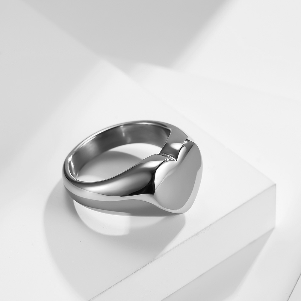 맞춤형 여성 인장 반지 여성을위한 귀여운 하트 Roun - Wedding Zone 리뷰 및 가격
